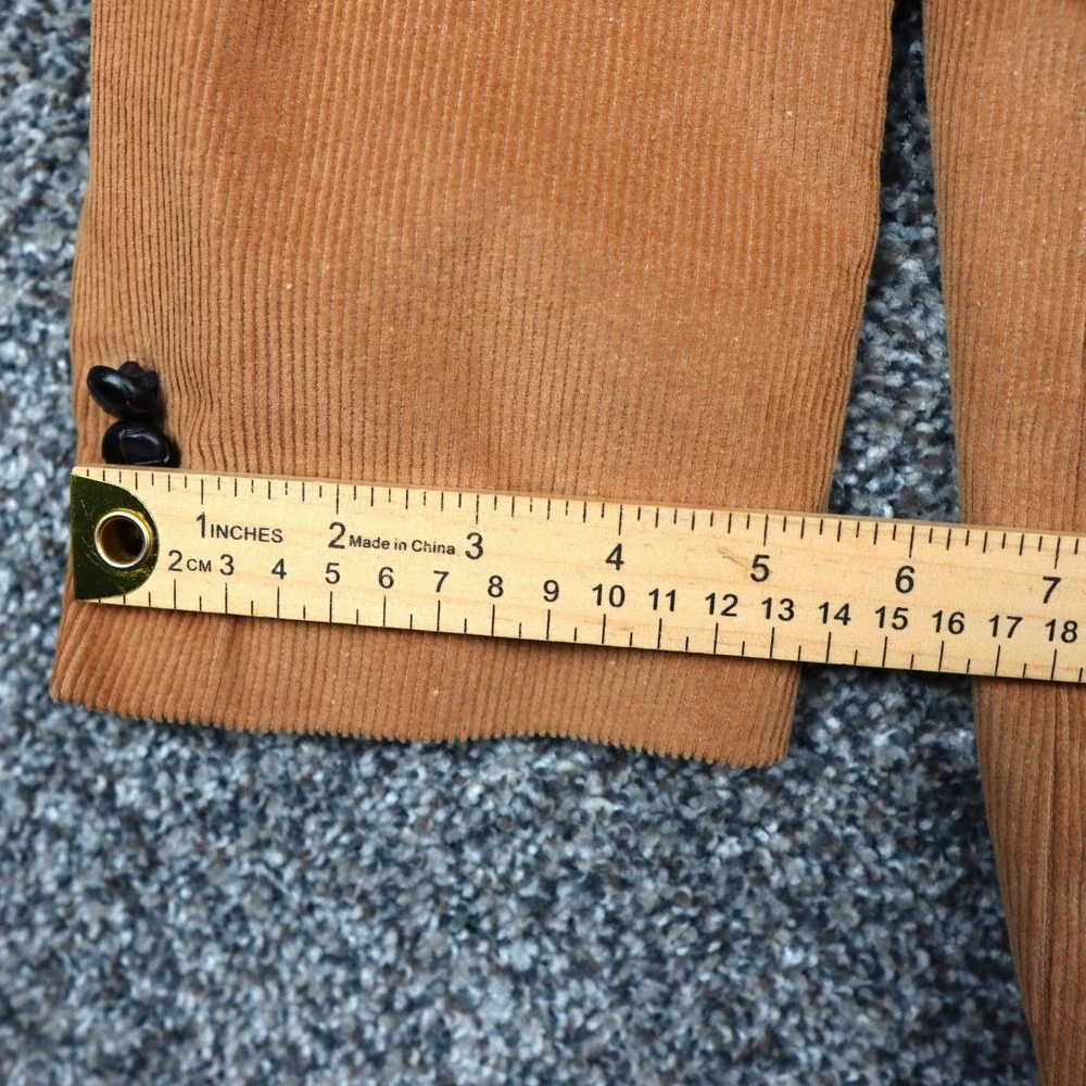Circle S Mens Tan Corduroy Western Blazer Sport Coat Elbow Patches 44R Vintage